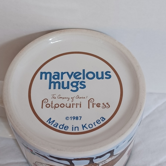 POTPOURRI PRESS 1987 Christmas Geese Marvelous Mug in Original Gift Box - Picture 6 of 9